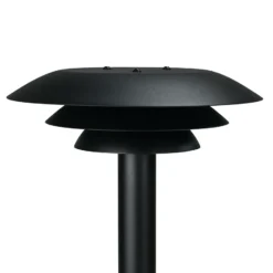 Dyberg LARSEN DL25 Bolardo de exterior negro Ø 25cm