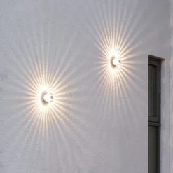 Efectivo aplique de pared exterior LED Monza