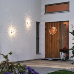 Efectivo aplique de pared exterior LED Monza