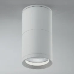 Egger DLS downlight CL 15, blanco, Ø 9 cm, aluminio, IP44