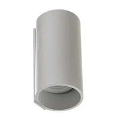 Egger DLS Tubo aplique de exterior, blanco, Ø 9 cm, aluminio, arriba/abajo