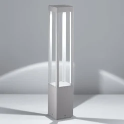 Egger York bolardo luminoso LED gris, 65 cm