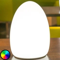 Egg: una lámpara decorativa con batería recargable controlada por app
