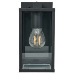 EGLO Budrone aplique exterior, negro/transparente