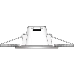 Empotrada LED Holstein IP65, 116° rígido, blanco