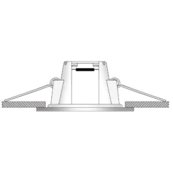 Empotrada LED Holstein IP65, 116° rígido, acero
