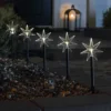 Estrella LED de decoración para exteriores, 5 luces, con pincho de suelo