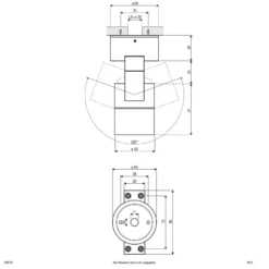 EVN 635015 foco de techo, IP54 redondo antracita