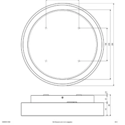 EVN Lámpara LED de techo para exterior Tectum, antracita, Ø 25 cm