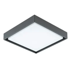 EVN Lámpara LED de techo para exterior Tectum, 24x24 cm, antracita, 110°