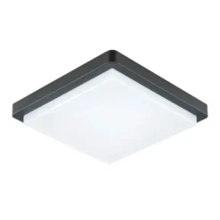 EVN Lámpara LED de techo para exterior Tectum, 23x23 cm, antracita, 150°