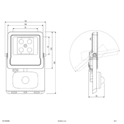EVN Panthera foco exterior sensor IP44 10W 3.000K