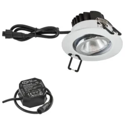 EVN PC65 empotrada exterior redonda, 3.000K cromo