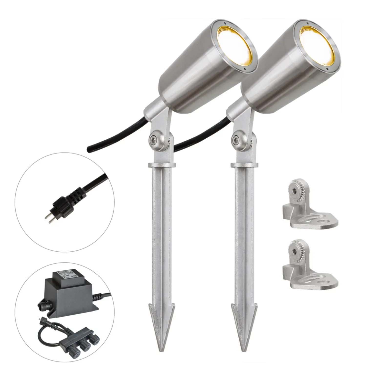 EVN PC6806 foco de jardín LED, 12V, 3.000K, 2 ud