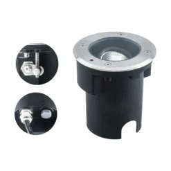 EVN Pentola lámpara empotrable acero inoxidable Ø13,5cm 3.000K