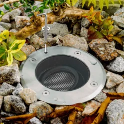 EVN Pentola lámpara empotrable acero inoxidable Ø13,5cm 3.000K