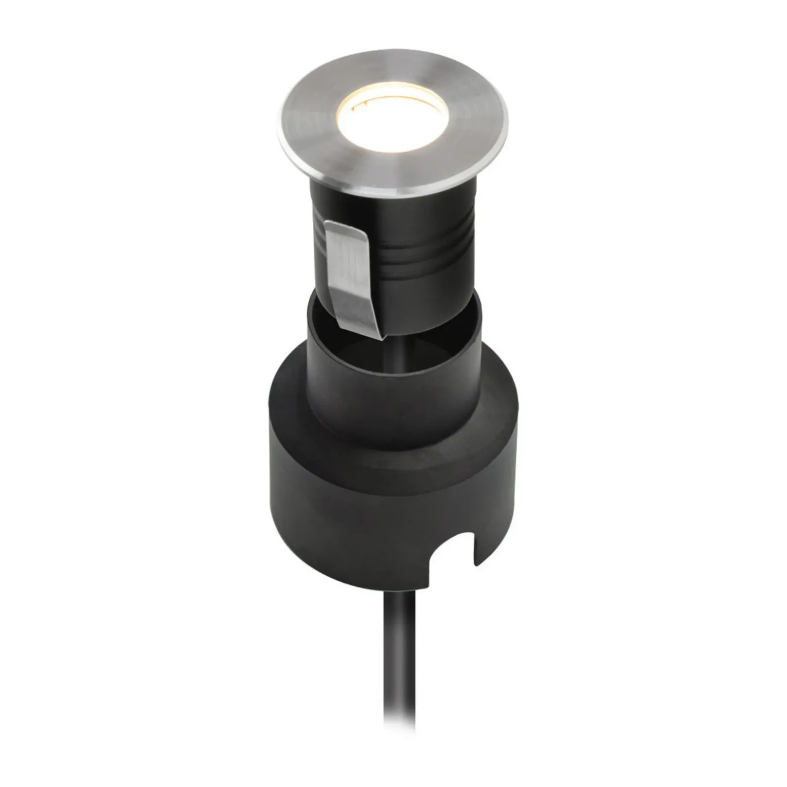 EVN P6721502 Foco de suelo LED empotrable, 12 V, redondo, 3000 K
