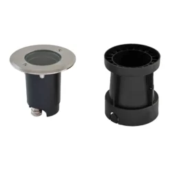 EVN Talpa lámpara de suelo empotrable GU10 acero inoxidable redonda
