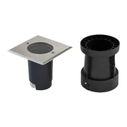 EVN Talpa lámpara de suelo empotrable GU10 acero inoxidable angular