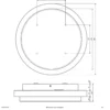EVN Tectum plafón LED exterior redondo, Ø 24,6 cm