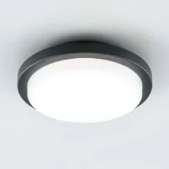 EVN Tectum plafón LED exterior redondo, Ø 24,6 cm