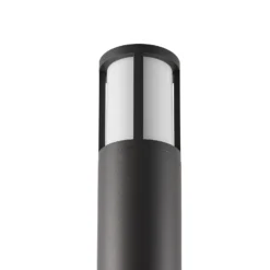 Facado II bolardo luminoso, altura 65 cm, redondo, gris oscuro/opal