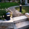 Faro bolardo luminoso LED, altura 60 cm, gris oscuro, DALI, 3.000 K
