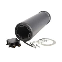Faro bolardo luminoso LED, altura 60 cm, gris oscuro, DALI, 3.000 K