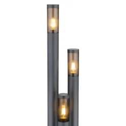 Farola Boston, 3 luces, antracita
