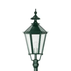 Farola Dublín de aluminio fundido a presión, verde