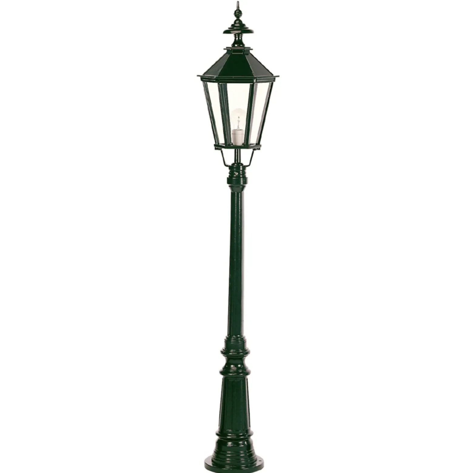 Farola Dublín de aluminio fundido a presión, negra