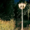 Farola estilo casa de campo 756 W, 3 luces