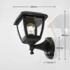 Farola exterior Acelya con detector de movimiento