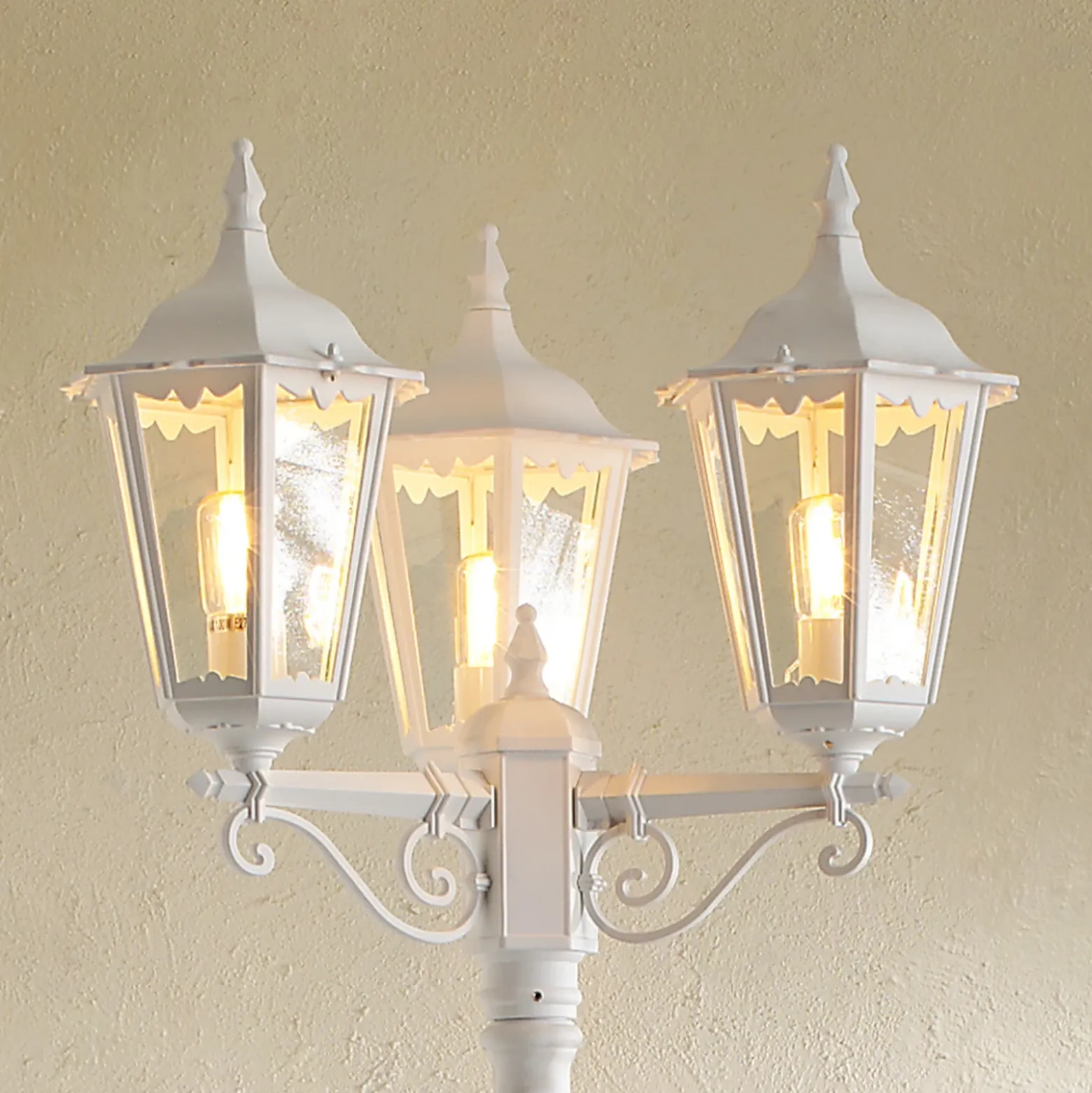 Farola Firenze, 3 luces, blanco