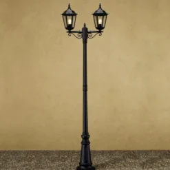 Farola Firenze, 2 luces, negro