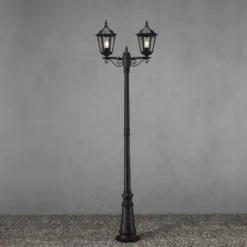 Farola Firenze, 2 luces, negro