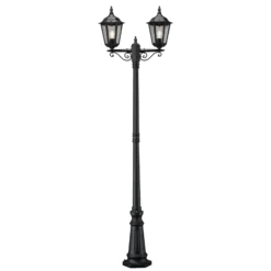 Farola Firenze, 2 luces, negro
