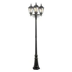 Farola Firenze, 3 luces, negro
