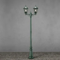 Farola Firenze, 2 luces, verde