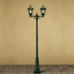 Farola Firenze, 2 luces, verde