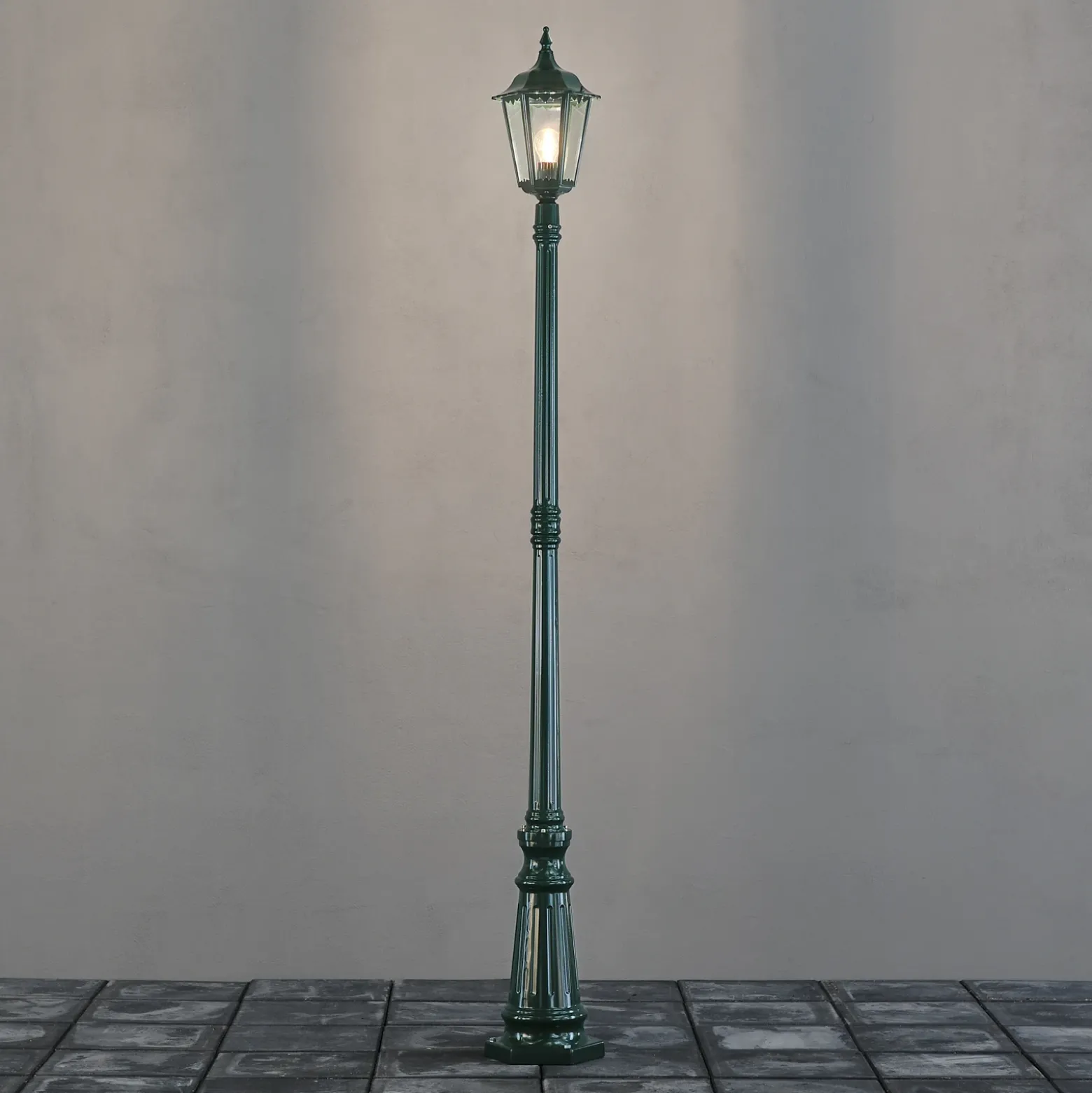 Farola Firenze, 1 luz, verde