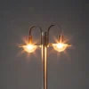 Farola Lindby Damion, 200 cm, 2 luces, E27, IP44