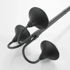 Farola Lindby Edric, altura 215 cm, antracita, aluminio