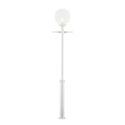 Farola Orion en blanco pantalla esférica clara