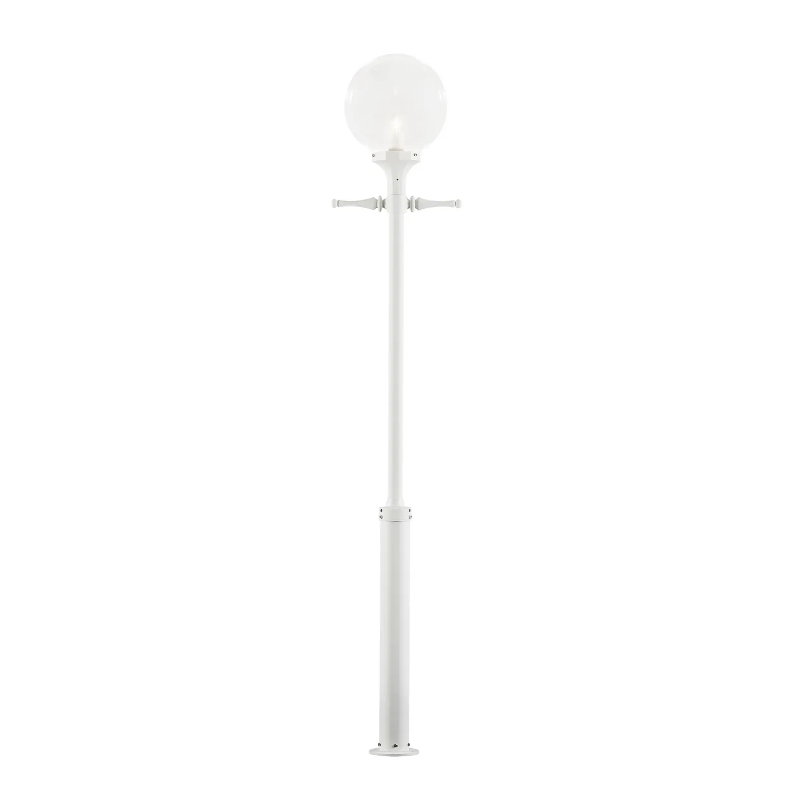 Farola Orion en blanco pantalla esférica clara