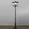 Farola romántica 3 puntos PARMA, negro