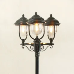 Farola romántica 3 puntos PARMA, verde