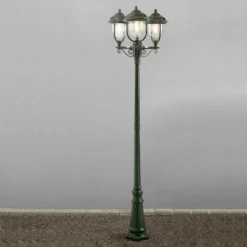 Farola romántica 3 puntos PARMA, verde