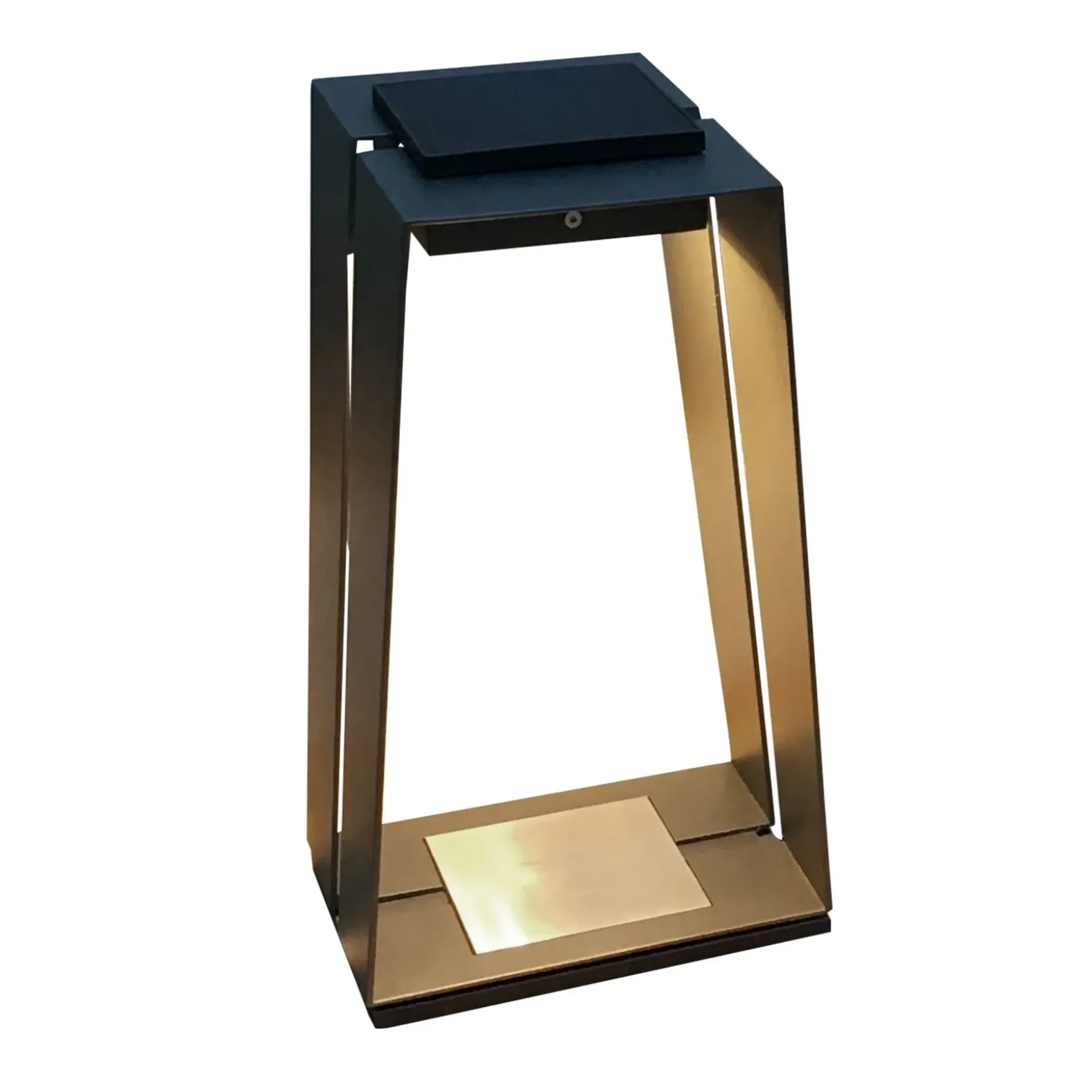 Farol LED solar Skaal de aluminio, 40 cm, gris