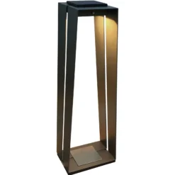 Farol LED solar Skaal de aluminio, 70 cm, gris
